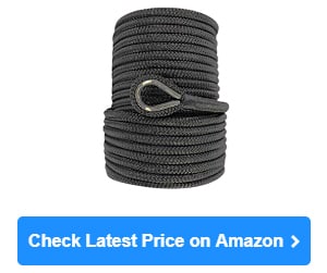 3/8 inch Black Dacron Polyester Rope - 250 Foot Spool | Solid Braid -  Industrial Grade - High UV and Abrasion Resistance - Low Stretch